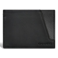 Champs Iconic Leather Cardholder - Black/Black-Leather Card holder in gift box