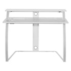 DESIGNlab By OSP Code30 Battlestation Gaming Desk - White-Built-in 2 power outlets with dual USB-A and USB-C ports
