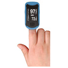 BIOS Diagnostics Fingertip Pulse Oximeter - Blue-Level 1-10 adjustable brightness