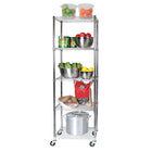 Seville Classics 5-Tier NSF Commercial Grade Steel Wire Shelving - 24" L x 18" W x 72" H -800 lb per shelf weight capacity on levelling feet, evenly distributed