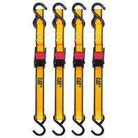 CAT 4-Piece Cam Buckle Strap Set - 16' x 1"-Secure your cargo with confidence - this 4-piece cam buckle strap set delivers a 400 lb working load limit (1,200 lb break strength) per strap for reliable, everyday tie-down performance