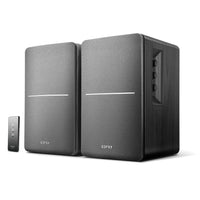 Edifier R1280T Technology Style Utility Powered Bookshelf Speakers - Black-Studio quality sound with 4" bass unit and 13mm silk dome tweeters provide the kick you need to output top quality audio