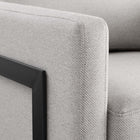 Modway Posse Upholstered Fabric Accent Chair - Black Camel-Weight Capacity: 300 lb