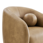 Modway Holland Swivel Vegan Leather Armchair - Toast-8