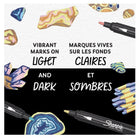 Sharpie Water-Based Acrylic Creative Markers - Bullet Tip - Earth Tones - 5 Pack-5 water-based bullet tip markers
