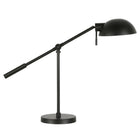 Hudson&Canal Dexter 23.25" Tall Boom Arm Table Lamp with Metal Shade - Blackened Bronze/Blackened Bronze-Transitional design for your living room, workspace, or bed side table