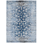 Modway Chiara Distressed Floral Lattice Contemporary Area Rug - 5 ft W x 8 ft L - Moroccan Blue-Distressed Floral Lattice Area Rug