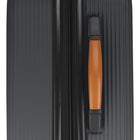 Bugatti Cannes 27" Hardside Spinner Check-in Luggage - Black-Telescopic trolley handle with multi-stage locking heights