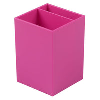 JAM Paper Plastic Pen Holder - Fuchsia Pink-Colour: Hot Pink Fuchsia | Be stylish and organized with a modern colourful pencil holder.