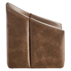 Modway Vivi Vegan Leather Accent Chair - Brown-Non-Marking Foot Glides