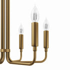 Modway Rekindle 6-Light Chandelier - Satin Brass-Professional Installation Required
