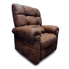 Journey Perfect Sleep Chair Deluxe 5 Zone Miralux Recliner - Chocolate-Powered lift recliner design supports sitting, relaxing, reclining, and sleeping in one chair