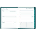 Mead 2027 Large Weekly/ Monthly Planner - 11-¼" H x 9" W - Linear Geo - Bilingual-Page size: 11" H x 8-1/2" W