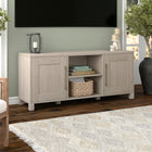 Hudson&Canal Chabot TV Stand for TV's up to 65" - Alder White-Features easy assembly