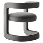 Modway Winslow Barrel Performance Velvet Dining Chair - Storm Grey-8