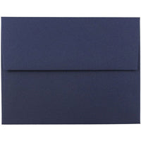 JAM Paper A2 Premium Invitation Envelopes - 4 3/8 x 5 3/4 - Navy Blue - 100 Pack-These envelopes are perfect to use for sending invitations, greeting cards, RSVP's, thank you cards, gifts for birthdays, graduations, holidays and more