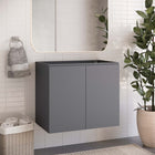 Modway Bryn 30" Wall-Mount Bathroom Vanity - Grey-Wall-Mount Construction