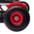Aosom Kids Pedal Go Kart with Adjustable Seat and Rubber Wheels - Red-Material: PP, Metal 