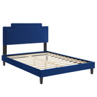 Modway Liva Performance Velvet King Bed - Navy-King Platform Bed