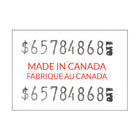 Wamaco Motex 6600 Made In Canada Labels - 7/8" x 5/8" - White - Red Text - 10 Pack-Reliability - These labels use commercial grade glue for reliable adherence to most surfaces