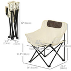 Outsunny Lightweight Camping Chair for Adults-Foldable design fits easily into the carry bag for simple transport  