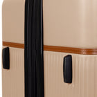 Bugatti Cannes Collection 26.50" Hardside Checked Spinner Luggage - Taupe-Double 360-degree spinner wheels for smooth and quiet rolling (8 wheels)