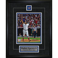 Frameworth Vladimir Guerrero Jr. 2025 ALCS Playoffs Pin and Plate - Framed Photo - 16" W x 20" H-Officially licensed by MLB featuring Vladimir Guerrero Jr. during the 2025 ALCS playoffs - a landmark achievement in Blue Jays history