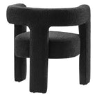Modway Kayla Boucle Upholstered Armchair - Black-Non-Marking Foot Caps
