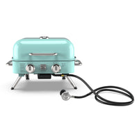 Kenmore 2 Burner Retro Tabletop Gas Grill - Turquoise-Fuel Type: Propane.