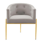 Modway Savour Tufted Performance Velvet Accent Chairs - Light Grey - 2 Pack-8