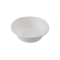 Eco-Packaging Compostable 16 oz. Bowl - Beige - 1000 Pack-Made from 100% Renewable Resources - Sugarcane Pulp.