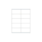 Spicers White Laser Labels - Blank Un-coated - 8-1/2" x 11" Sheets - 4" x 2" 10 up - 250 Pack-Blank shipping label