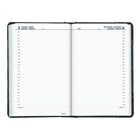 Blueline 2027 Traditional Daily Planner - 13-3/8" x 8" - Marble Green - Bilingual-Sewn binding with hard green marble cover. Black spine and trim