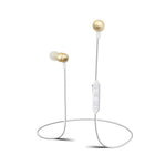 Sharper Image Rechargeable Wireless Earbuds with Microphone - Gold (SBT533GD)-High-definition wireless stereo sound