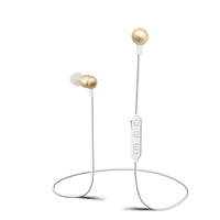 Sharper Image Rechargeable Wireless Earbuds with Microphone - Gold (SBT533GD)-High-definition wireless stereo sound