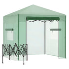 Outsunny 8' x 6' Portable Pop Up Greenhouse- Suitable for plants, vegetables, fruits, flower breeding    