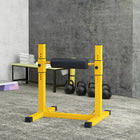 Soozier Bulgarian Split Squat Stand - Yellow-12 adjustable height levels allows for a safer, more ergonomic angle, to suit the users body and skill