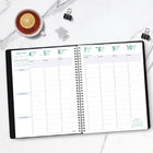 Blueline 2027 Timanager 13-Month 7-Day Weekly/Monthly Planner - 11" x 8-1/2" - Black-100% post-consumer recycled paper