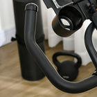 Soozier Adjustable Upright Stationary Exercise Bike w/ LCD Display - Black-Smooth and silent motion suitable for the home, office, and gym 
