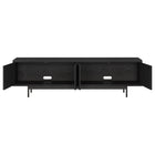Hudson&Canal Whitman TV Stand for TV's up to 75" - Black Grain-Clean with a soft, dry cloth and no harsh chemicals or abrasive cleaning materials