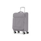 Bugatti Amsterdam 2-Piece Softside Luggage Set - Grey-Convenient easy access zipper pocket located on front of the luggage