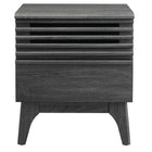 Modway Render Nightstand - Charcoal-Tapered Wood Legs
