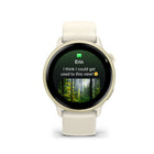 Garmin vivoactive 6 Smartwatch - Lunar Gold with Bone Band-SLEEP COACH - Get a sleep score and personalized coaching for how much sleep you need and how you can improve. Even keep track of different sleep stages and naps — and see several key metrics over your sleep period, such as HRV status to better understand your health.