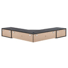 Modway Render 54.5" Wall Mount Corner Office Desk - Charcoal-Assembly Required