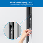 Mount-It! Heavy Duty XXL Fixed TV Wall Mount-Easy installation with included template and bubble level for accuracy