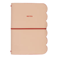 Moments Of Joy PU Notebook - 80 Sheets-Soft PU cover with decorative scalloped edge design