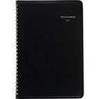 AT-A-GLANCE 2027 Weekly Appointment Book - 8" H x 4-7/8" W - Black - Bilingual-12 months tabbed: January 2027 - December 2027