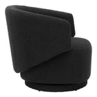 Modway Celestia Boucle Fabric Swivel Chair - Black-Accent Chair Capacity: 330 lb