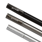 Gry Mattr Black Gel Pens, Translucent, 7/Pack-Plastic barrel