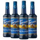 Torani Sugar Free Blue Raspberry Syrup - 750 mL - 4 Pack-Feeling blue can actually be a good thing when it is sugar free and at zero calories